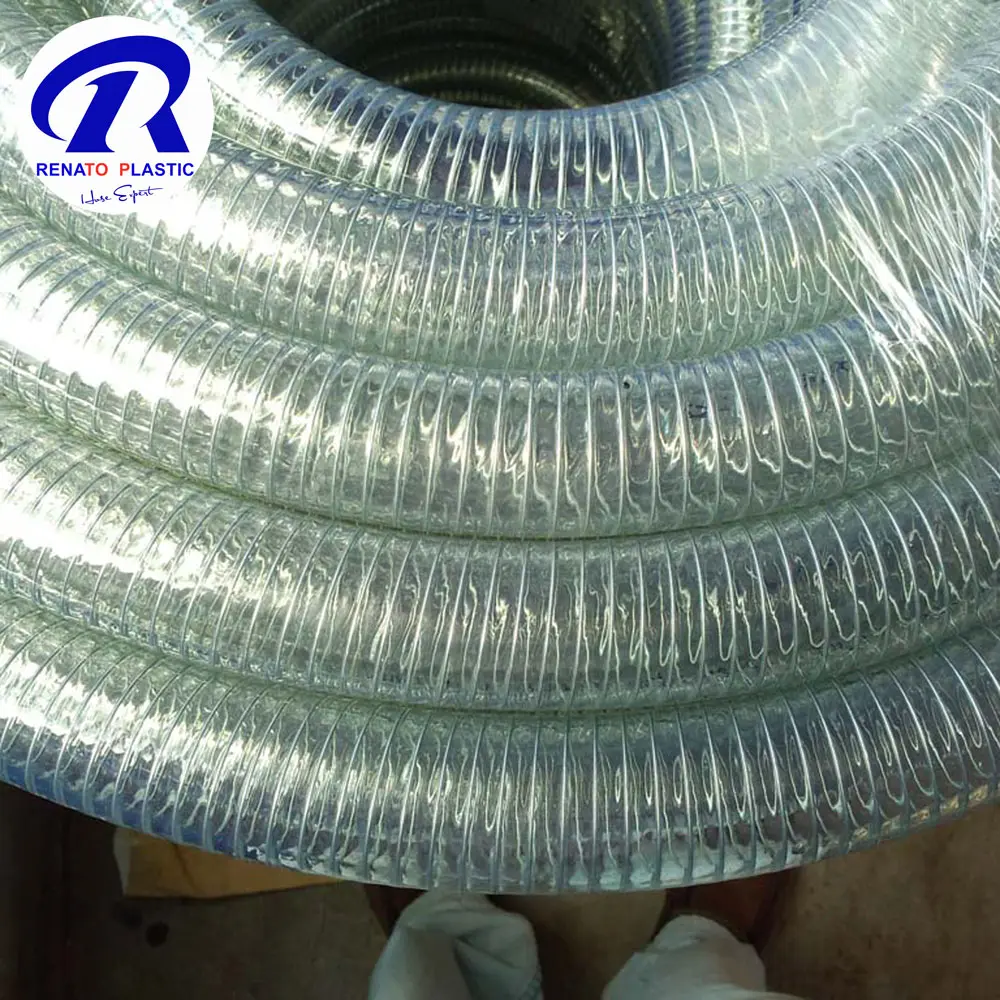 Flexible Clear Dust Spiral Reinforced Spring PVC Steel Wire Hose